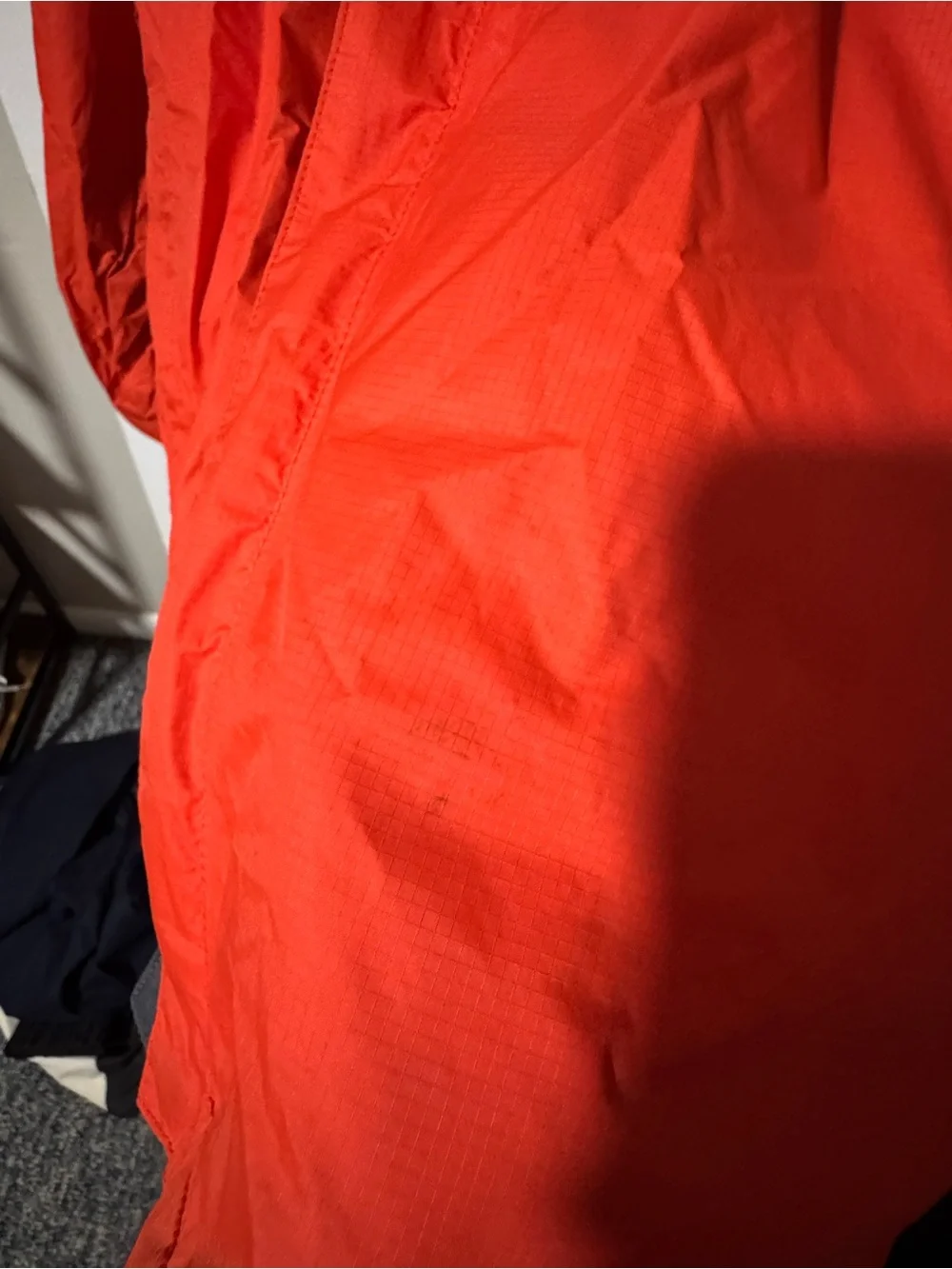 The North Face Men’s Orange Hooded Rain Jacket